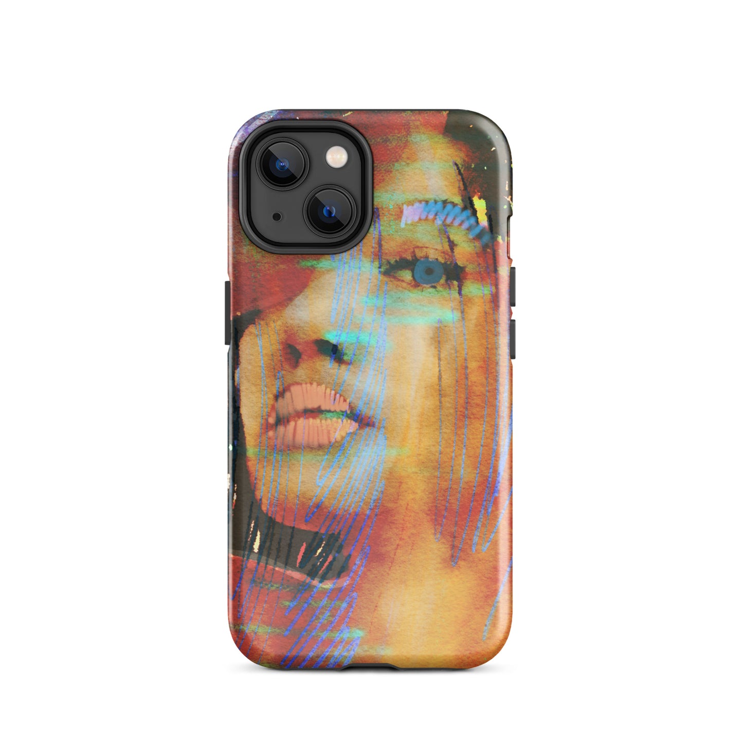 1059: Blue-Eyed Girl, She Vibes, Tough Case for iPhone® (for models 11-15)