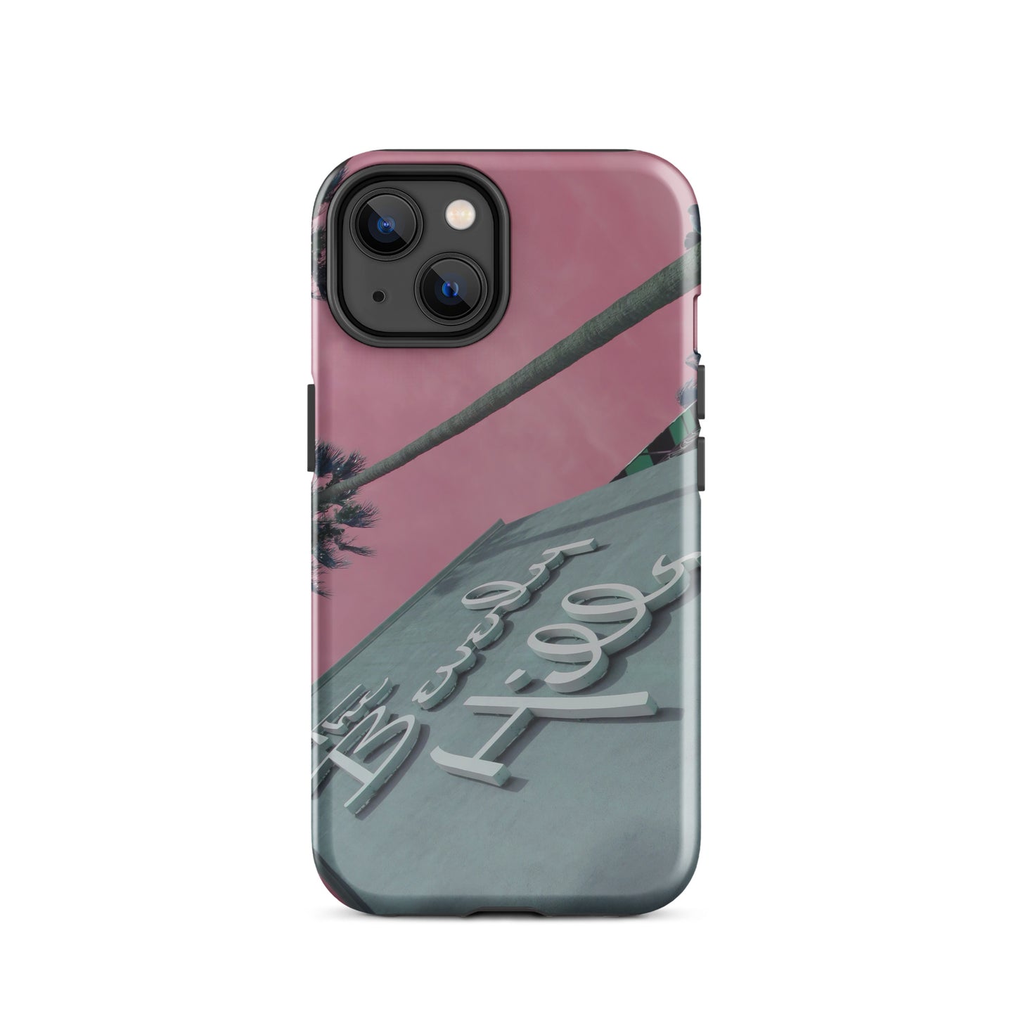 1005: Beverly Hills Pink Sky Tough Case for iPhone® (for models 11-15)