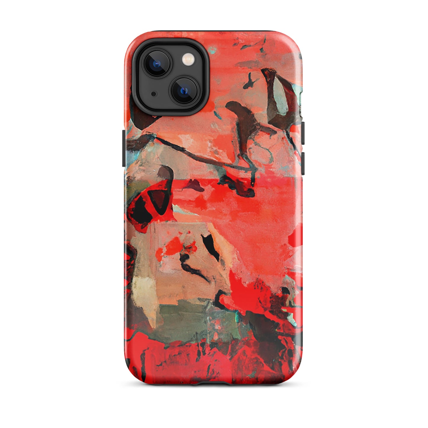 1036: Neon Love Series Tough Case for iPhone® (for models 11-15)