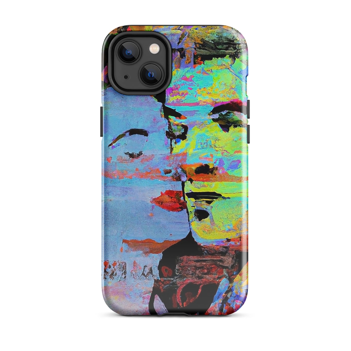 1038: Neon Love Series Tough Case for iPhone® (for models 11-15)