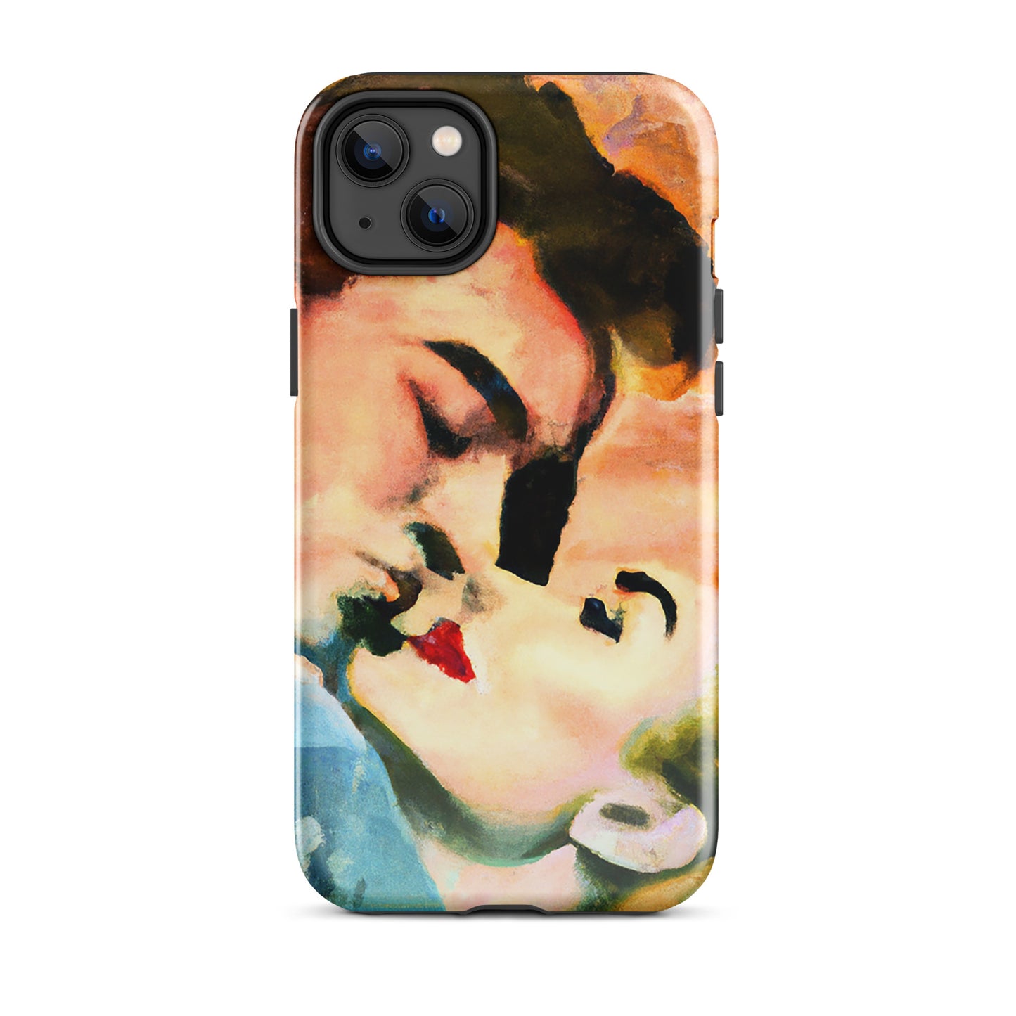 1041: Neon Love Series Tough Case for iPhone® (for models 11-15)