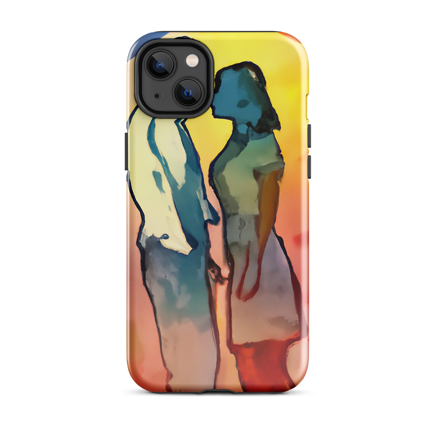 1042: Neon Love Series Tough Case for iPhone® (for models 11-15)