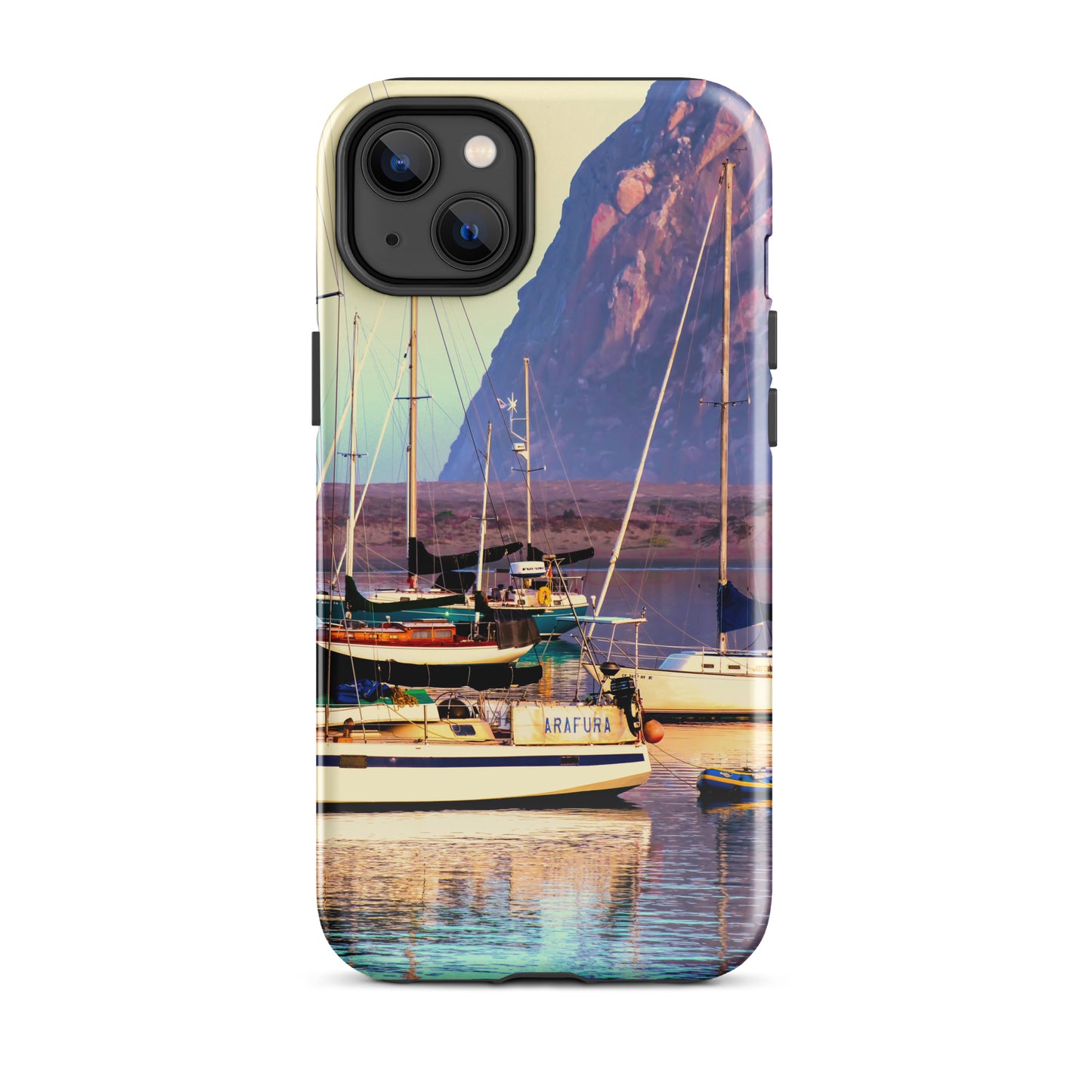 1054: Sailboats Morro Bay California Photo Tough Case for iPhone® (for models 11-15)