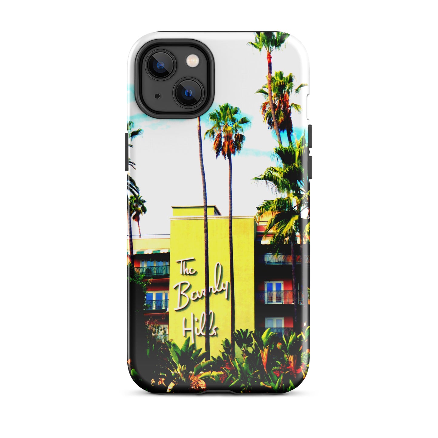 1004: Beverly Hills Hotel Photo Art Tough Case for iPhone® (for models 11-15)