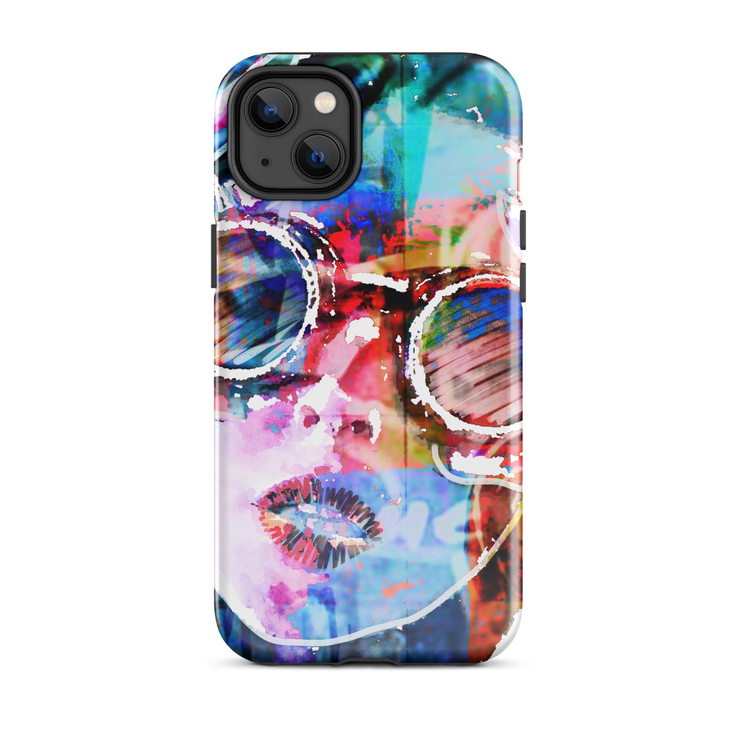 1061: She Vibes, Sunglasses, Tough Case for iPhone® (for models 11-15)