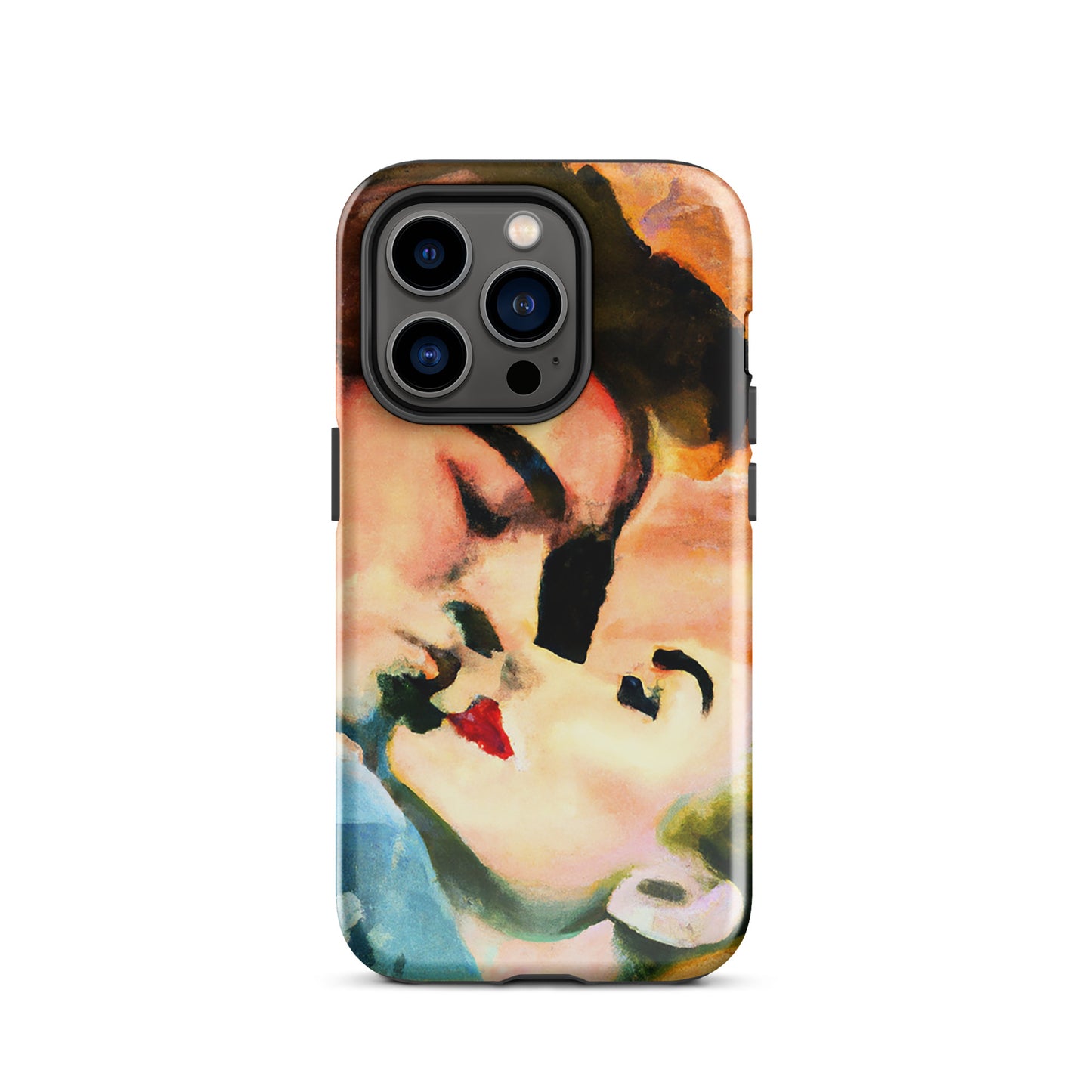 1041: Neon Love Series Tough Case for iPhone® (for models 11-15)