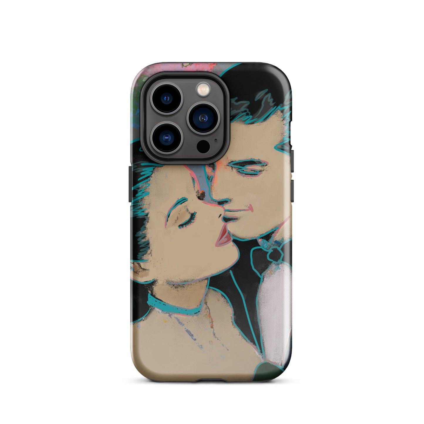 1045: Neon Love Series Tough Case for iPhone® (for models 11-15)