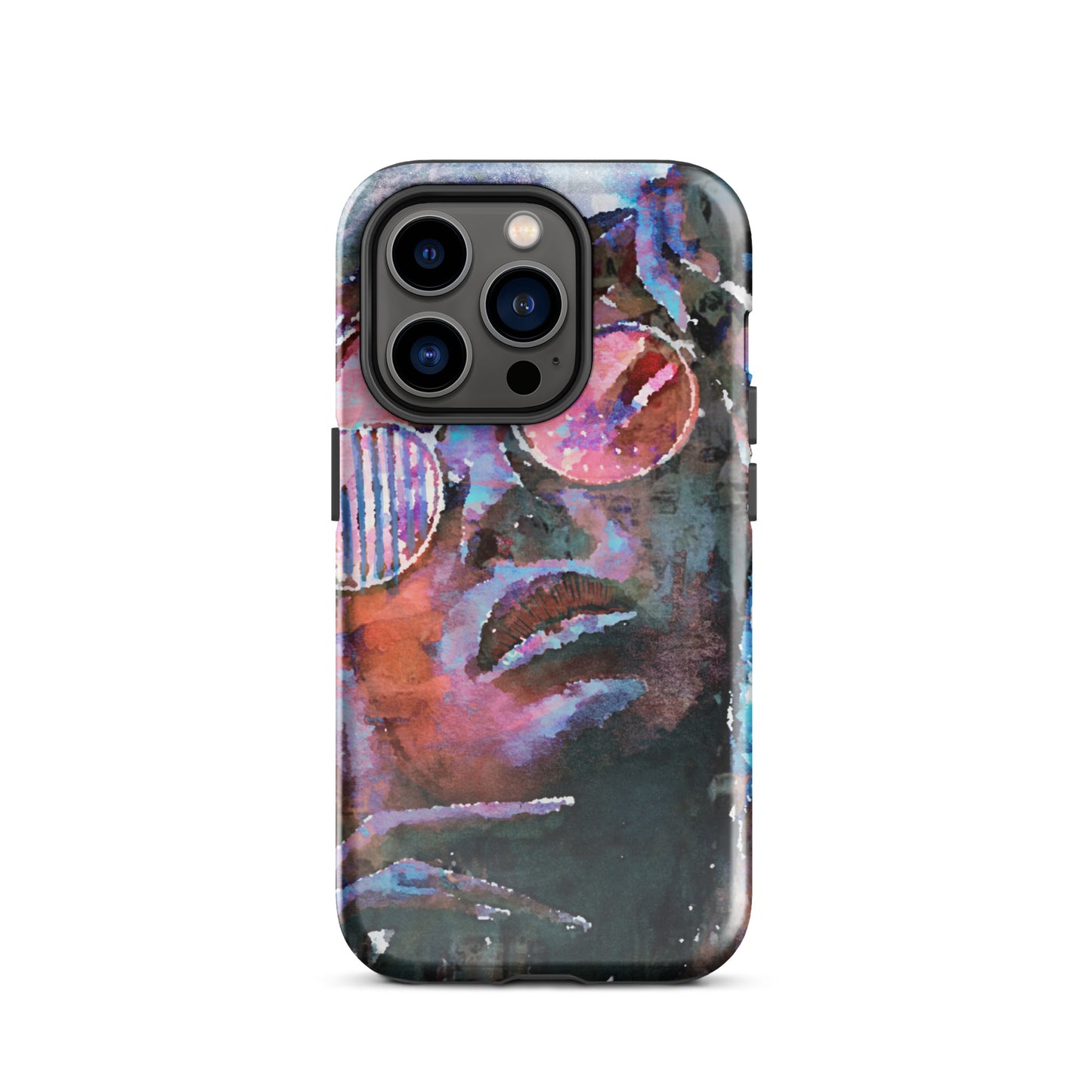 1060: She Vibes, Sunglasses, Tough Case for iPhone® (for models 11-15)