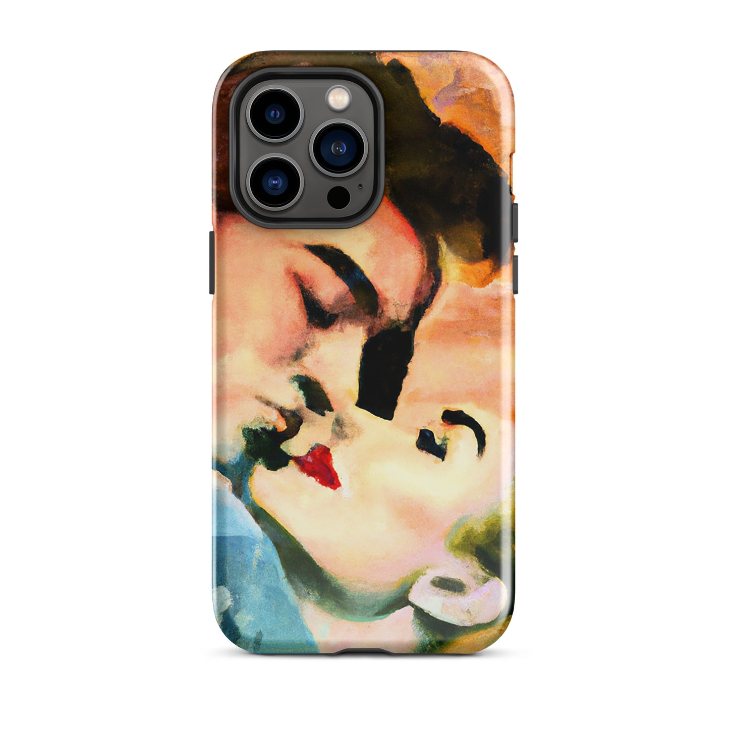 1041: Neon Love Series Tough Case for iPhone® (for models 11-15)