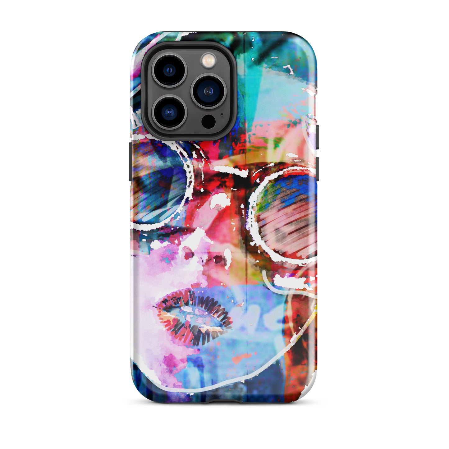 1061: She Vibes, Sunglasses, Tough Case for iPhone® (for models 11-15)