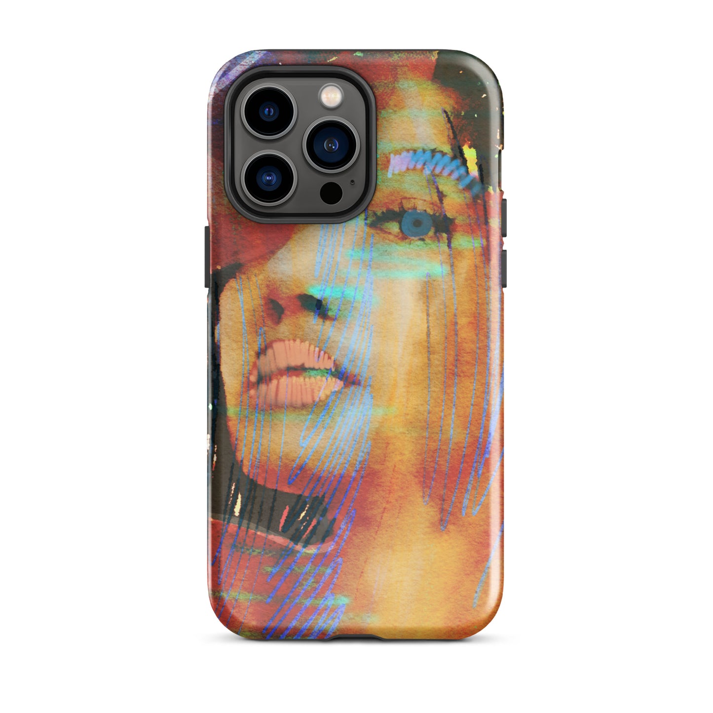 She Vibes Series Blue Eyed Girl Tough Case for iPhone®