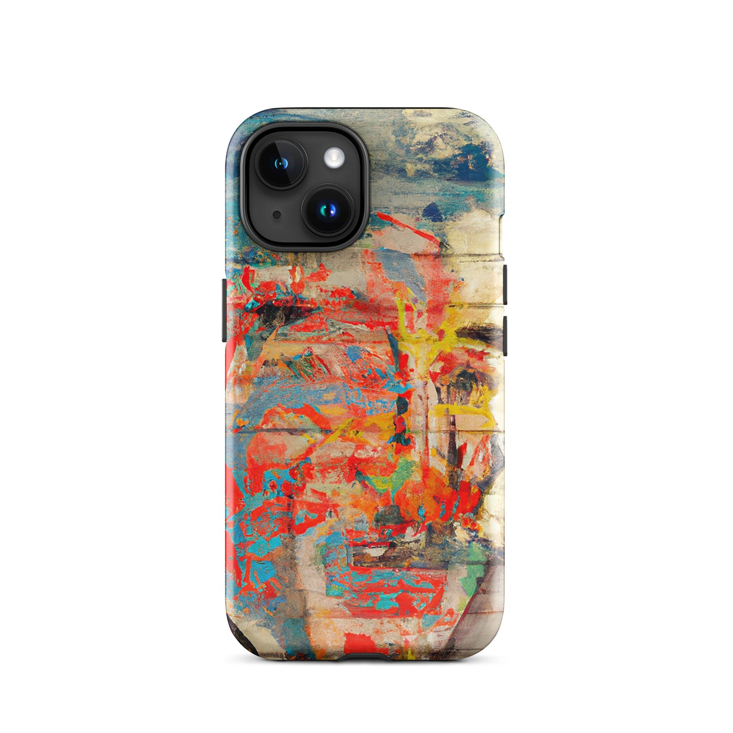 1033: Neon Love Series Tough Case for iPhone® (for models 11-15)