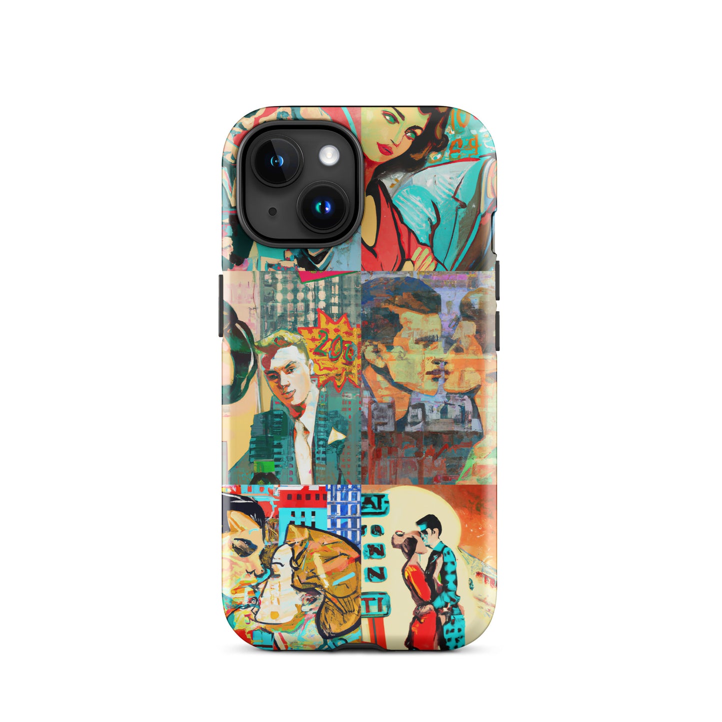 1035: Neon Love Series Tough Case for iPhone® (for models 11-15)