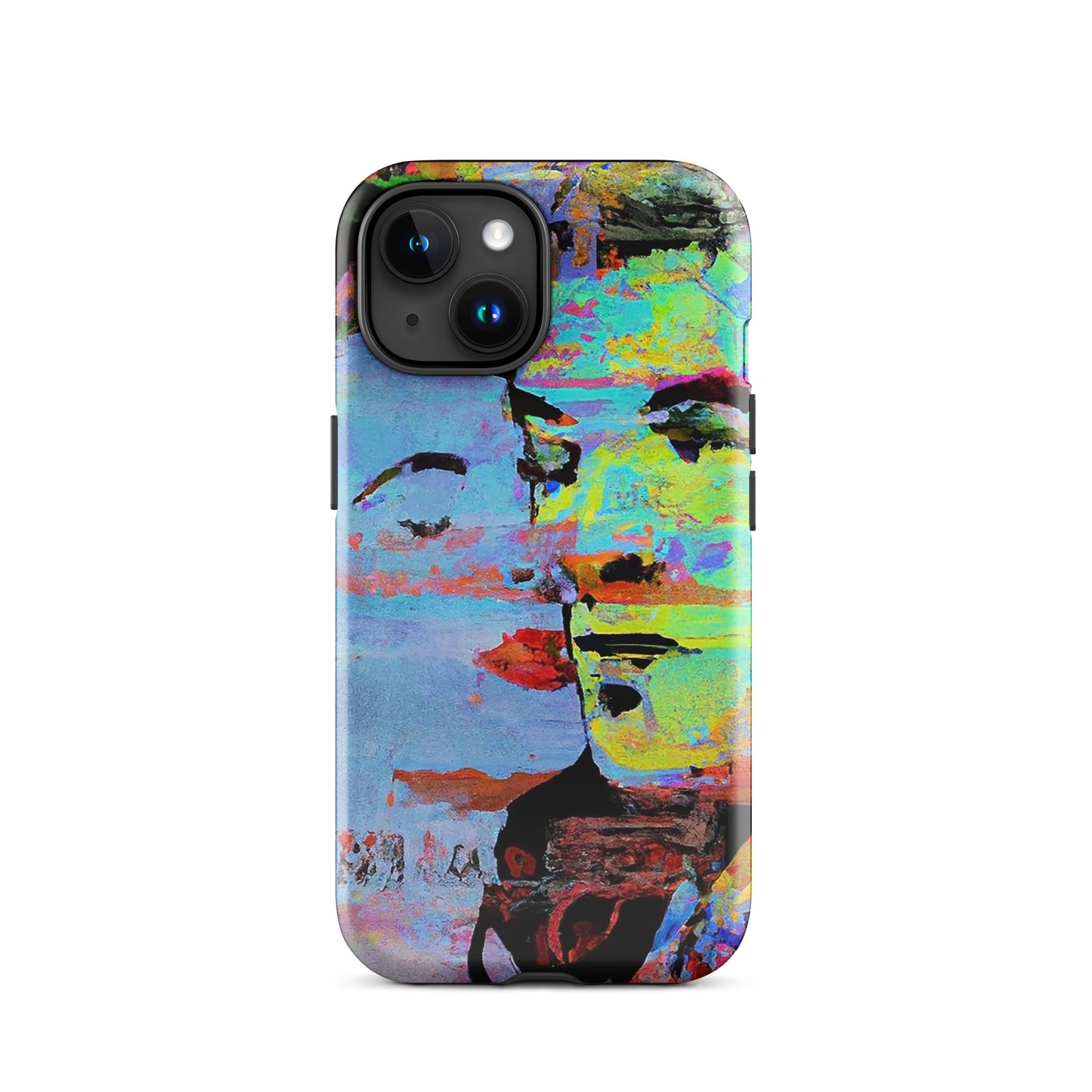 1038: Neon Love Series Tough Case for iPhone® (for models 11-15)