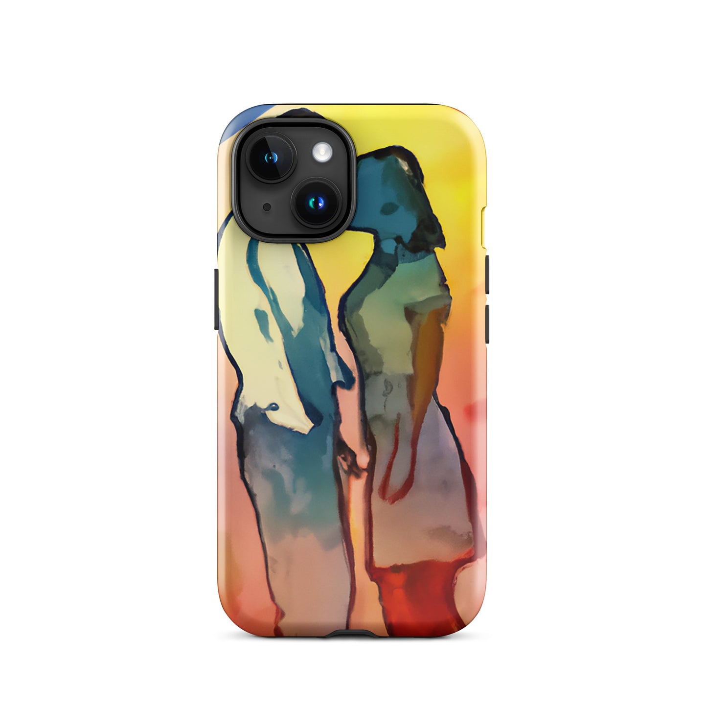 1042: Neon Love Series Tough Case for iPhone® (for models 11-15)