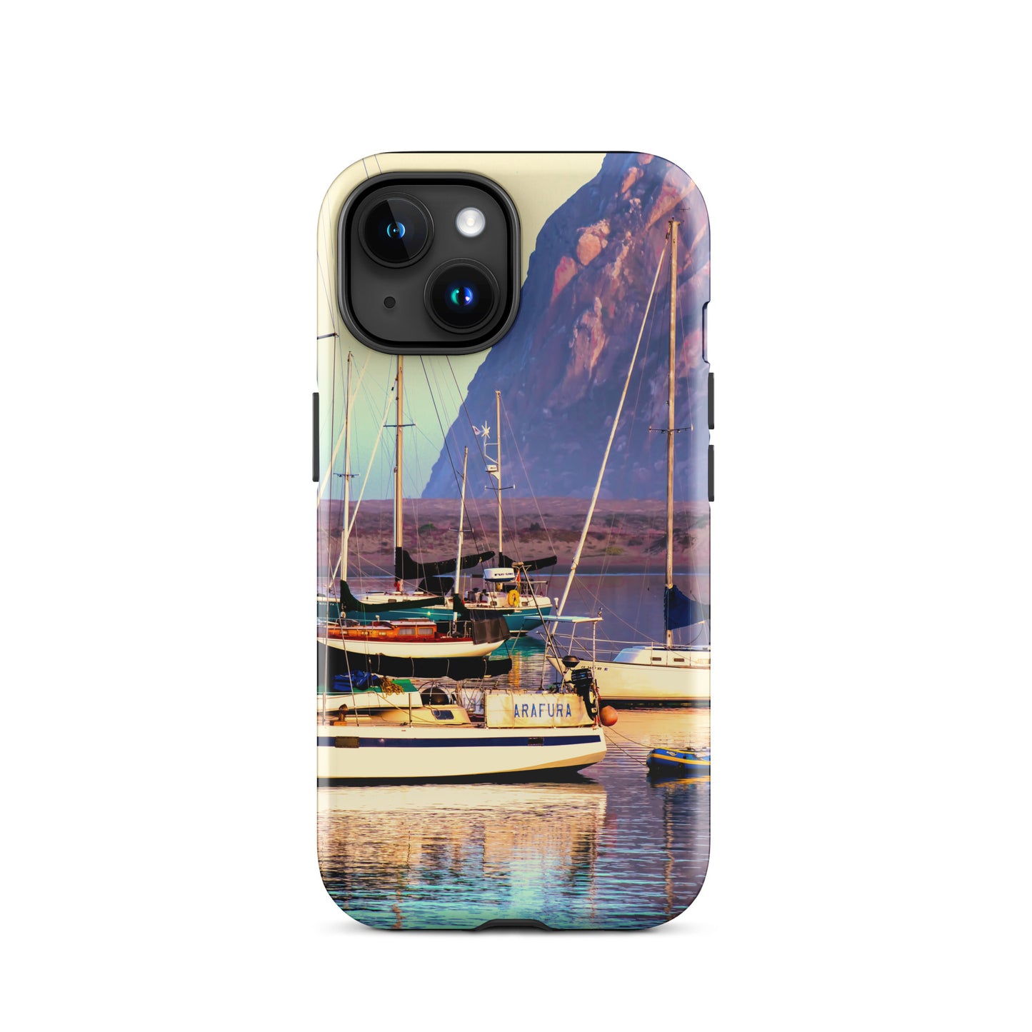 1054: Sailboats Morro Bay California Photo Tough Case for iPhone® (for models 11-15)