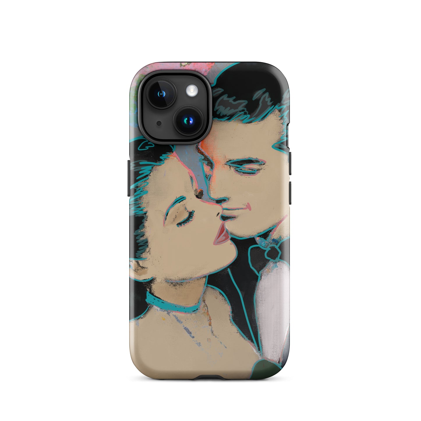 1045: Neon Love Series Tough Case for iPhone® (for models 11-15)