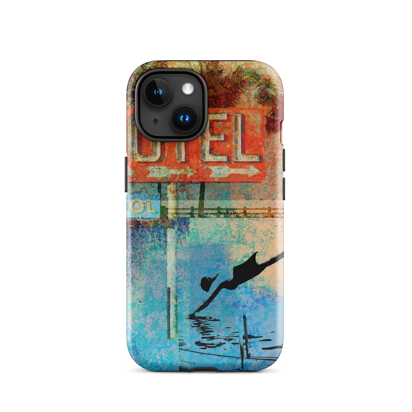 1051: Motel Dive, Route 66 Series, Abstract Tough Case for iPhone® (for models 11-15)