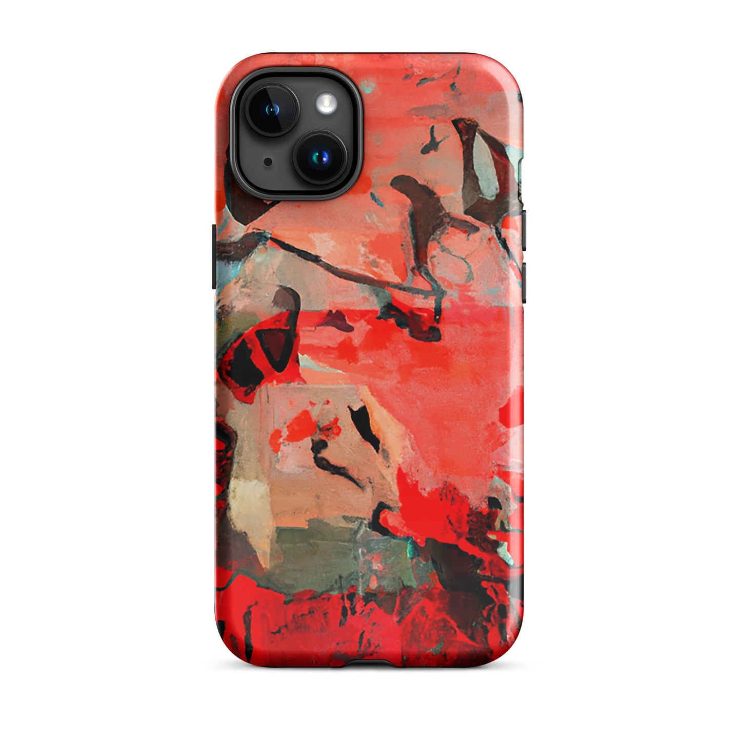 1036: Neon Love Series Tough Case for iPhone® (for models 11-15)