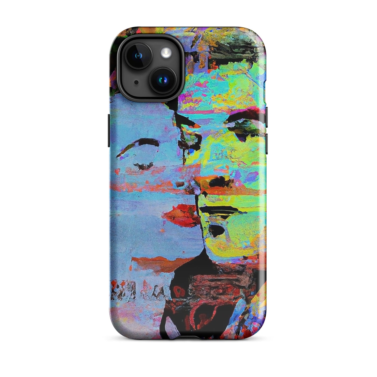 1038: Neon Love Series Tough Case for iPhone® (for models 11-15)