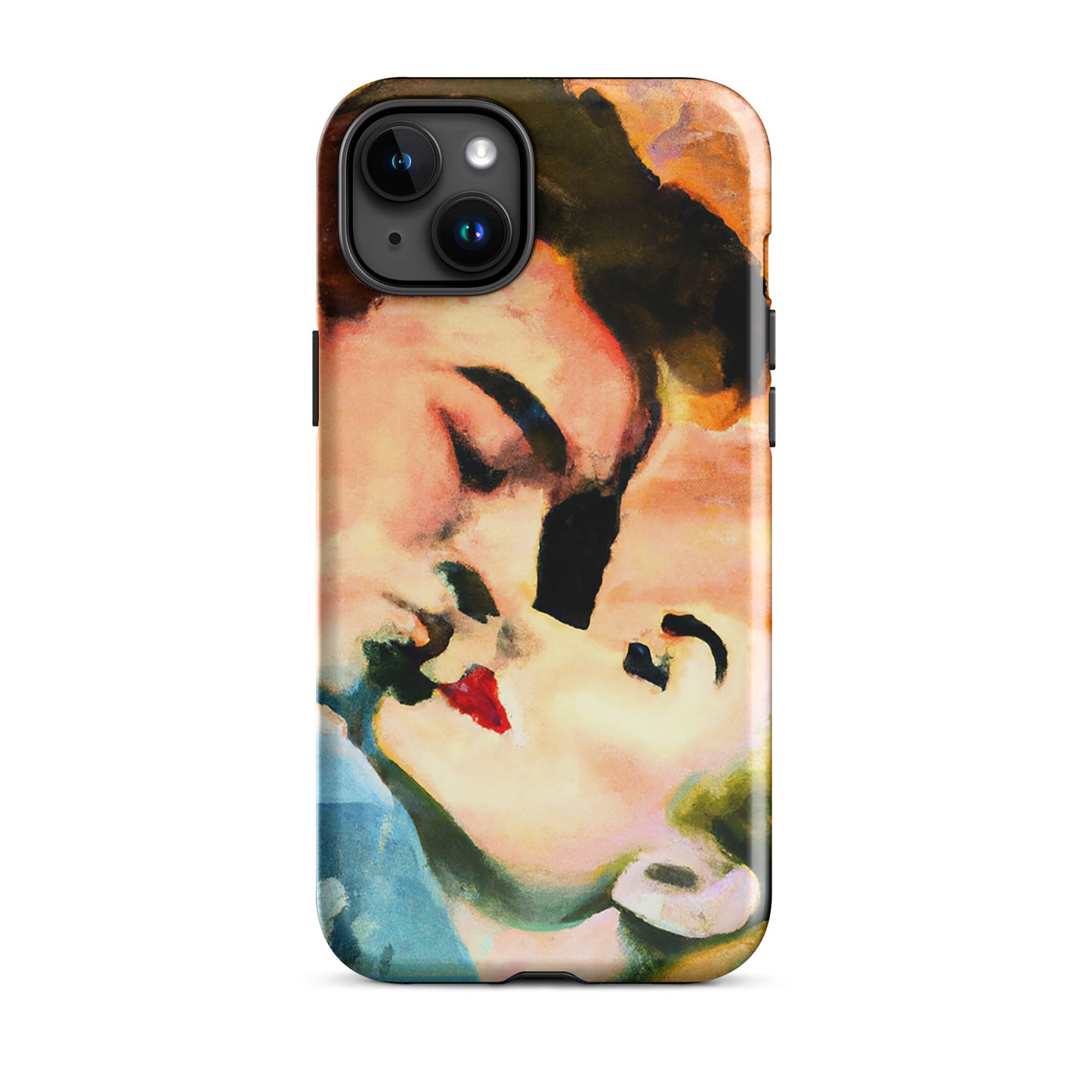 1041: Neon Love Series Tough Case for iPhone® (for models 11-15)