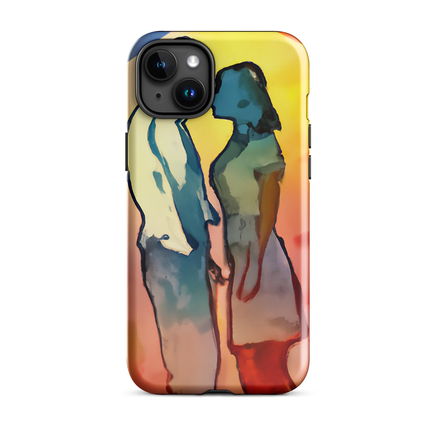 1042: Neon Love Series Tough Case for iPhone® (for models 11-15)