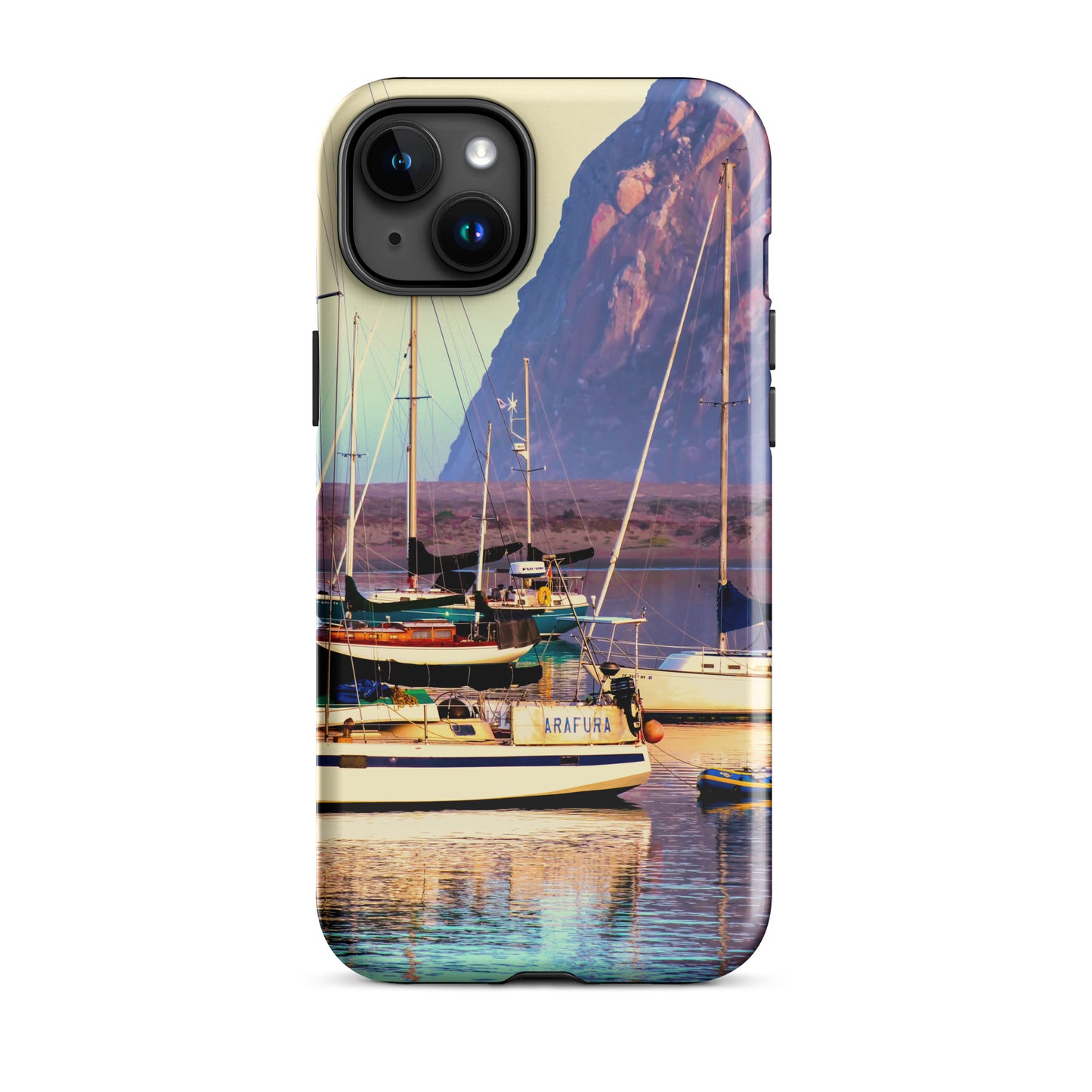 1054: Sailboats Morro Bay California Photo Tough Case for iPhone® (for models 11-15)