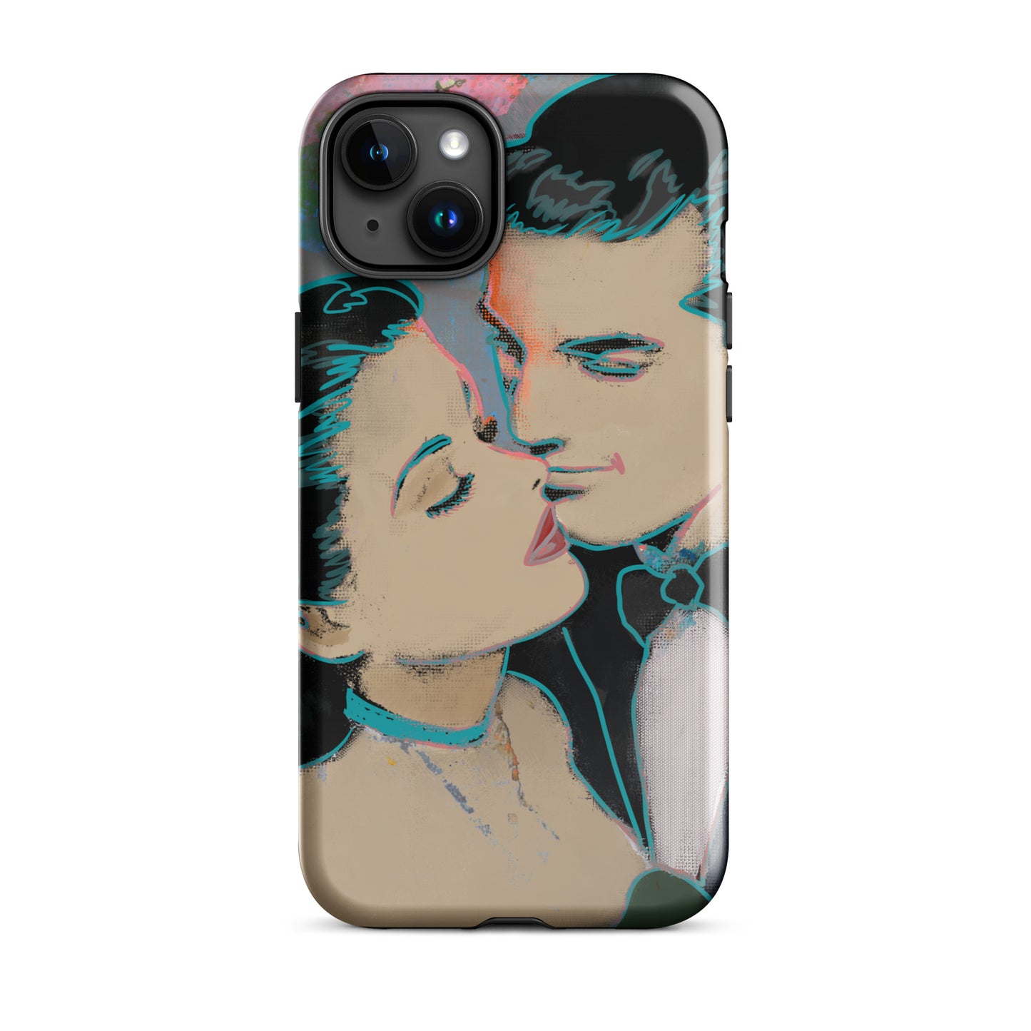 1045: Neon Love Series Tough Case for iPhone® (for models 11-15)