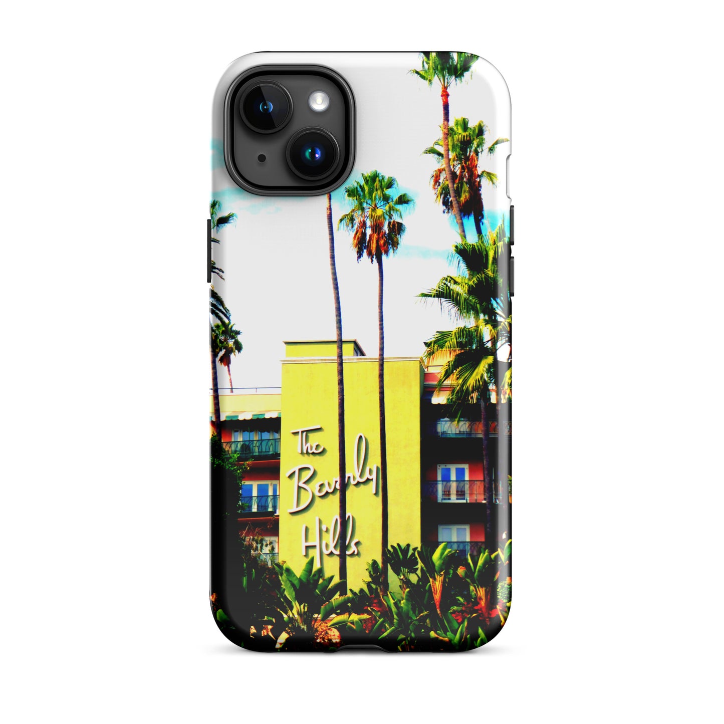 1004: Beverly Hills Hotel Photo Art Tough Case for iPhone® (for models 11-15)