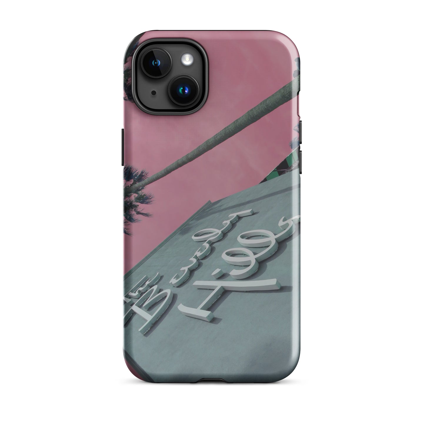 1005: Beverly Hills Pink Sky Tough Case for iPhone® (for models 11-15)