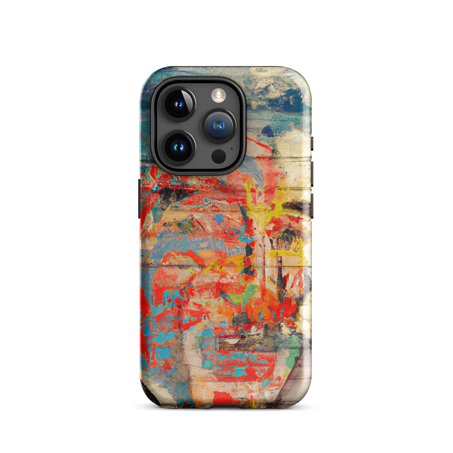 1033: Neon Love Series Tough Case for iPhone® (for models 11-15)