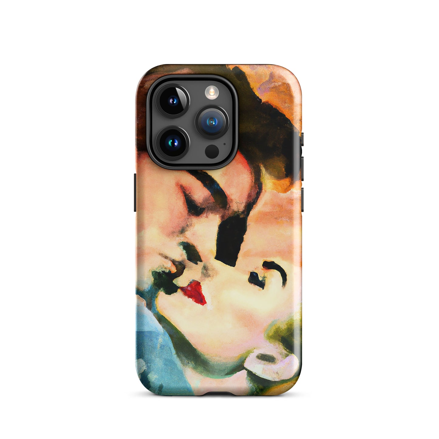 1041: Neon Love Series Tough Case for iPhone® (for models 11-15)