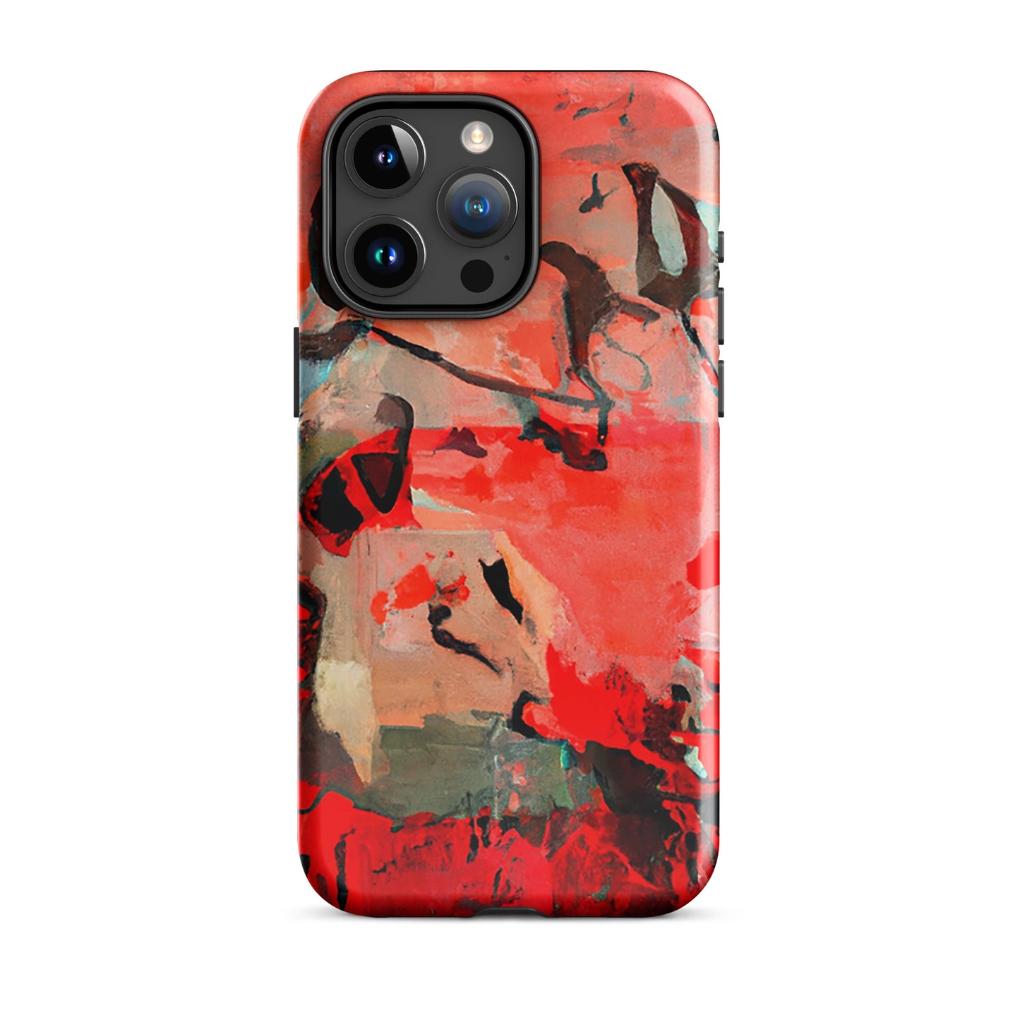 1036: Neon Love Series Tough Case for iPhone® (for models 11-15)