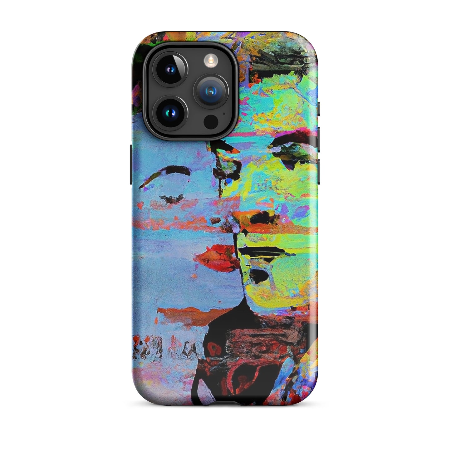 1038: Neon Love Series Tough Case for iPhone® (for models 11-15)