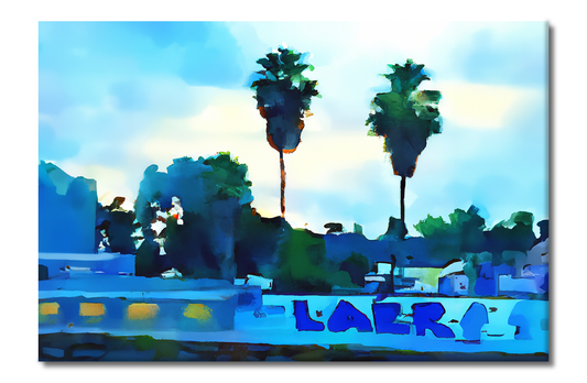 SoCal Scenery, Urban Vibes, Digital Art, Canvas Print, High Quality Image, For Home Decor & Interior Design