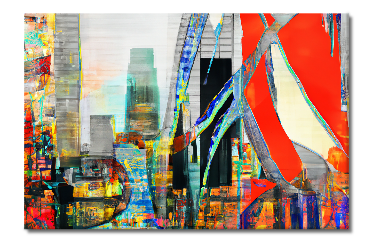 Urban Vibes, Digital Art, Canvas Print, High Quality Image, For Home Decor & Interior Design