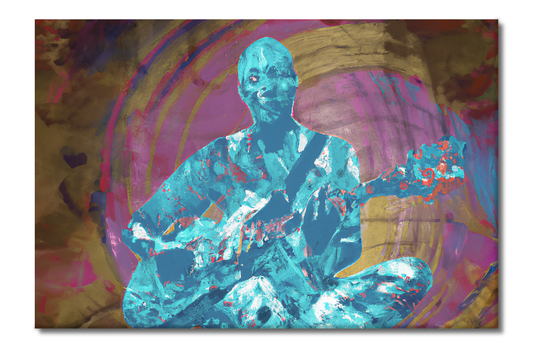 Guitar Player, Portraits, Digital Art, Canvas Print, High Quality Image, For Home Decor & Interior Design