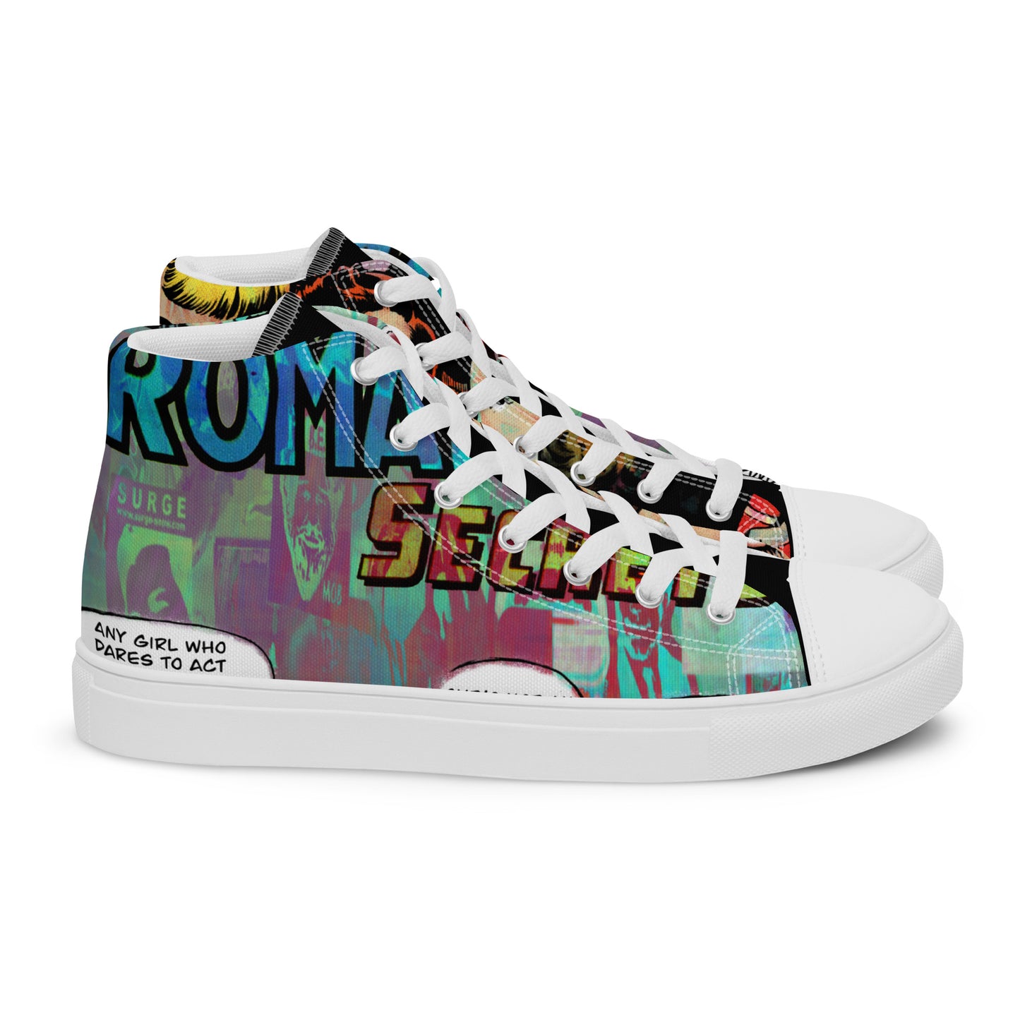 Influencer Retro Art Women’s High Top Canvas Shoes