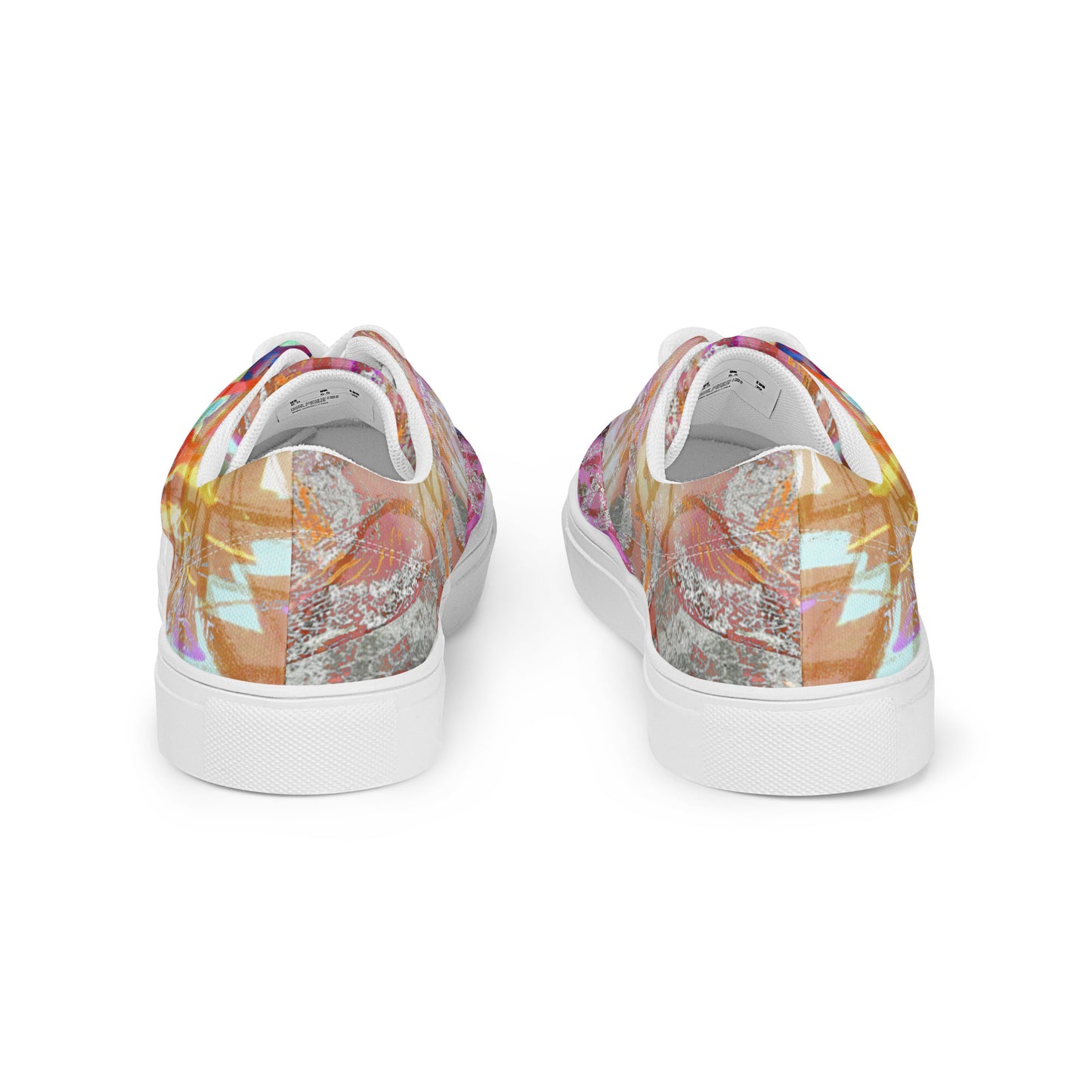 Abstract, Original Art, Women’s Lace-Up Canvas Shoes