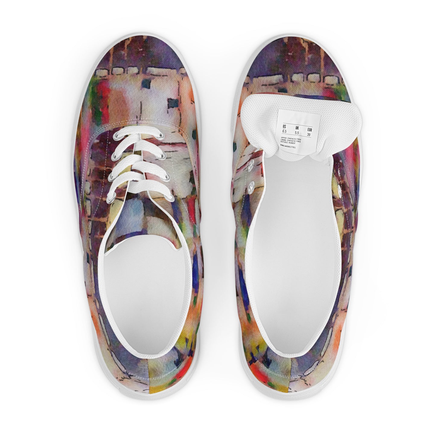 Abstracts, Women’s Lace-Up Canvas Shoes