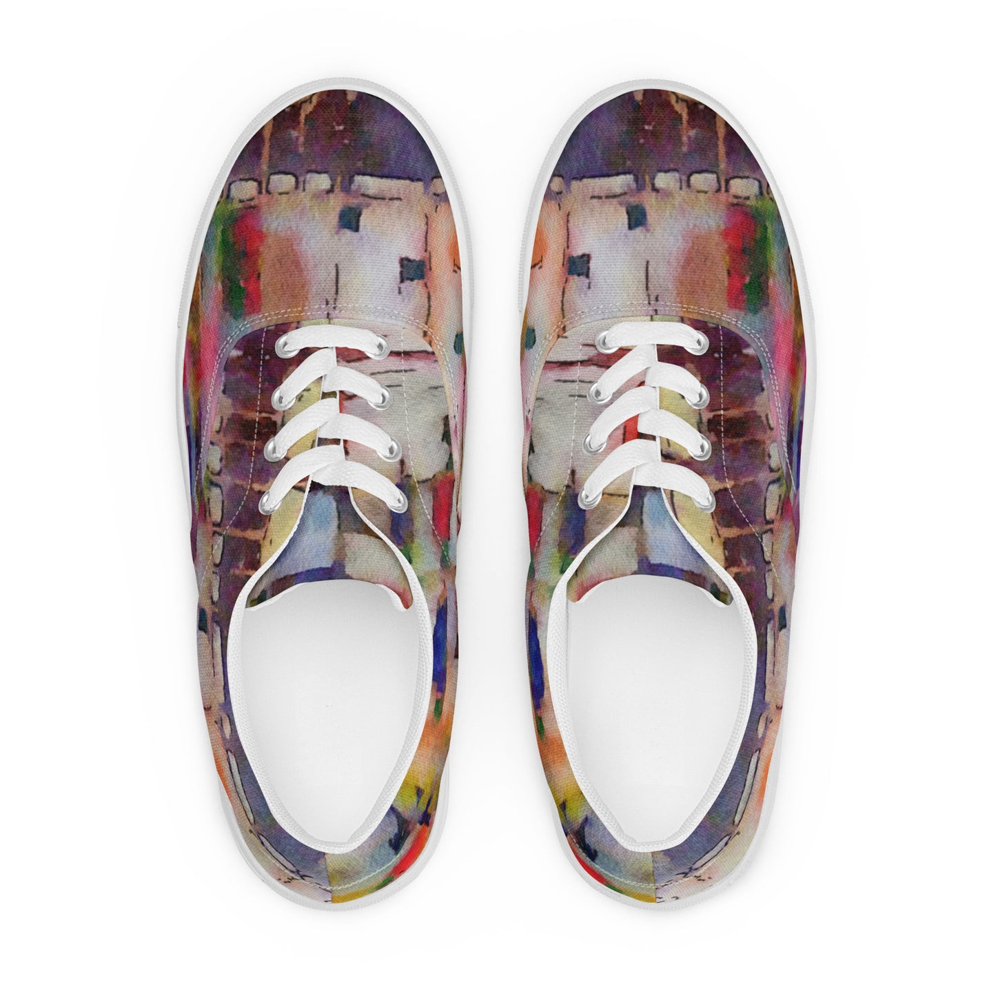 Abstracts, Women’s Lace-Up Canvas Shoes