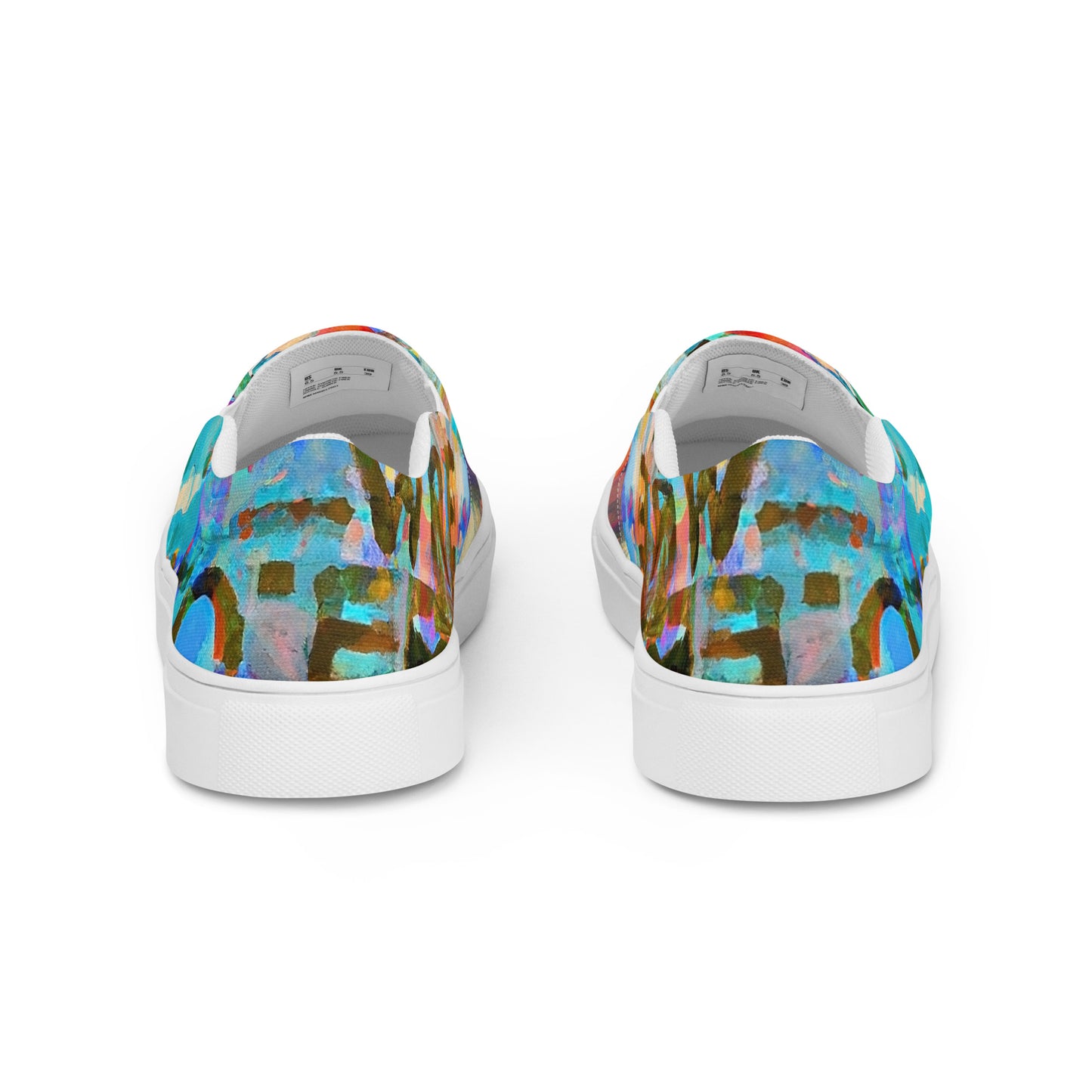 Abstract, Original Art, Women’s Slip On Canvas Shoes