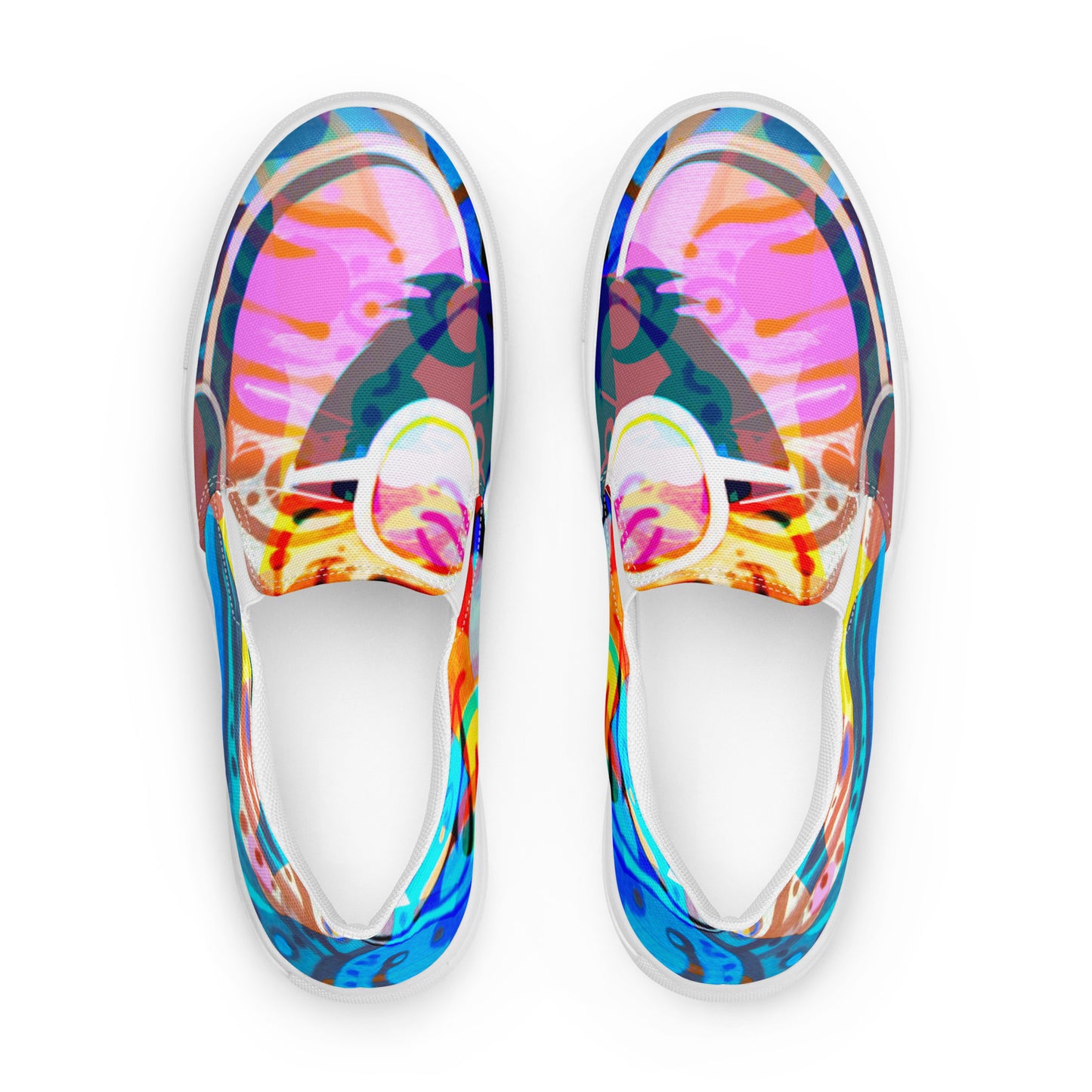 Abstract, Original Art, Women’s Slip On Canvas Shoes