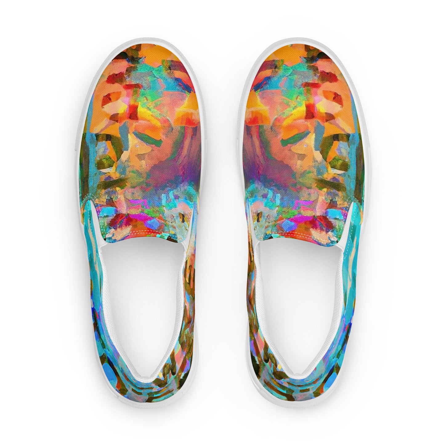 Abstract, Original Art, Women’s Slip On Canvas Shoes