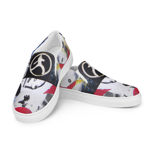 Abstract, Original Art, Women’s Slip-On Canvas Shoes