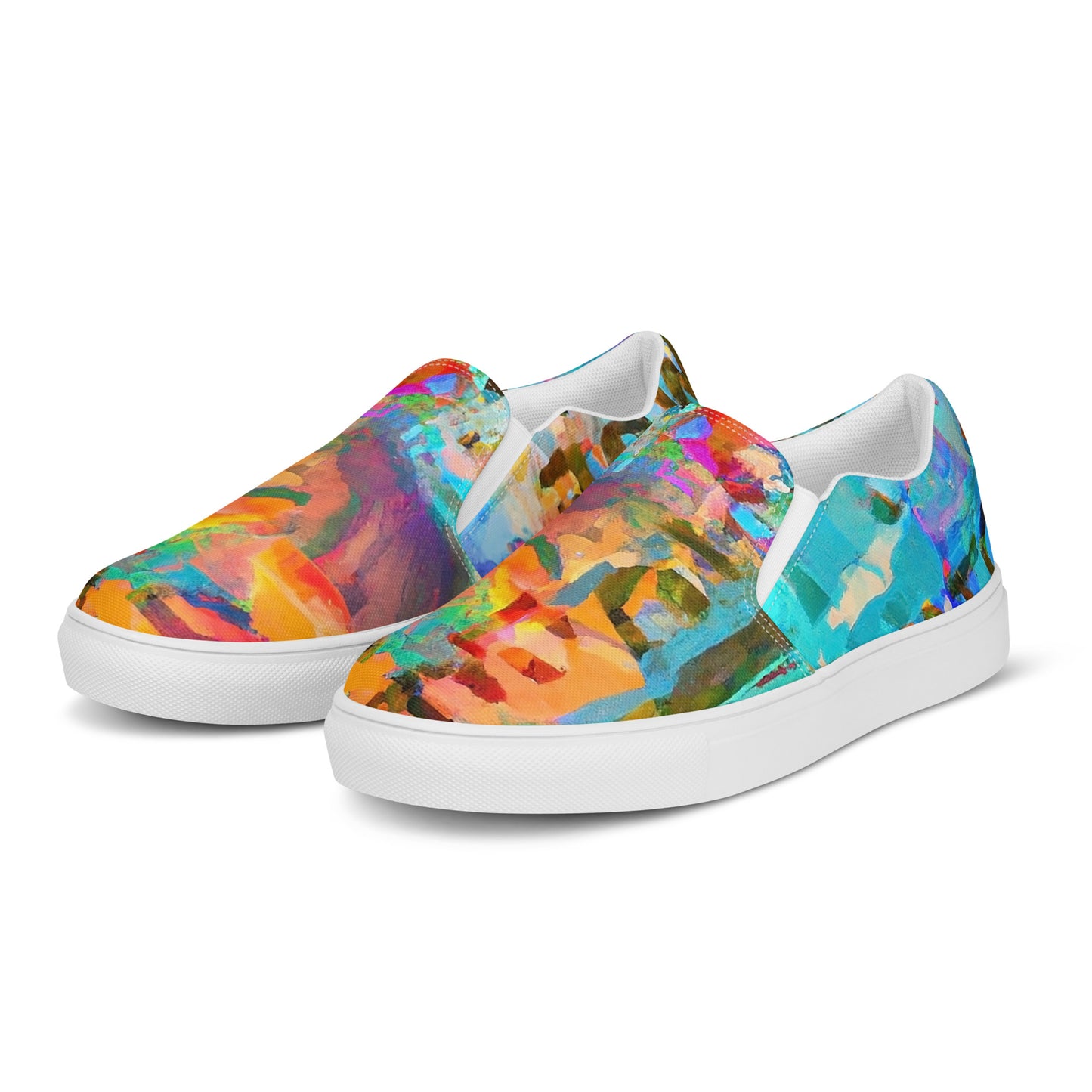 Abstract, Original Art, Women’s Slip On Canvas Shoes