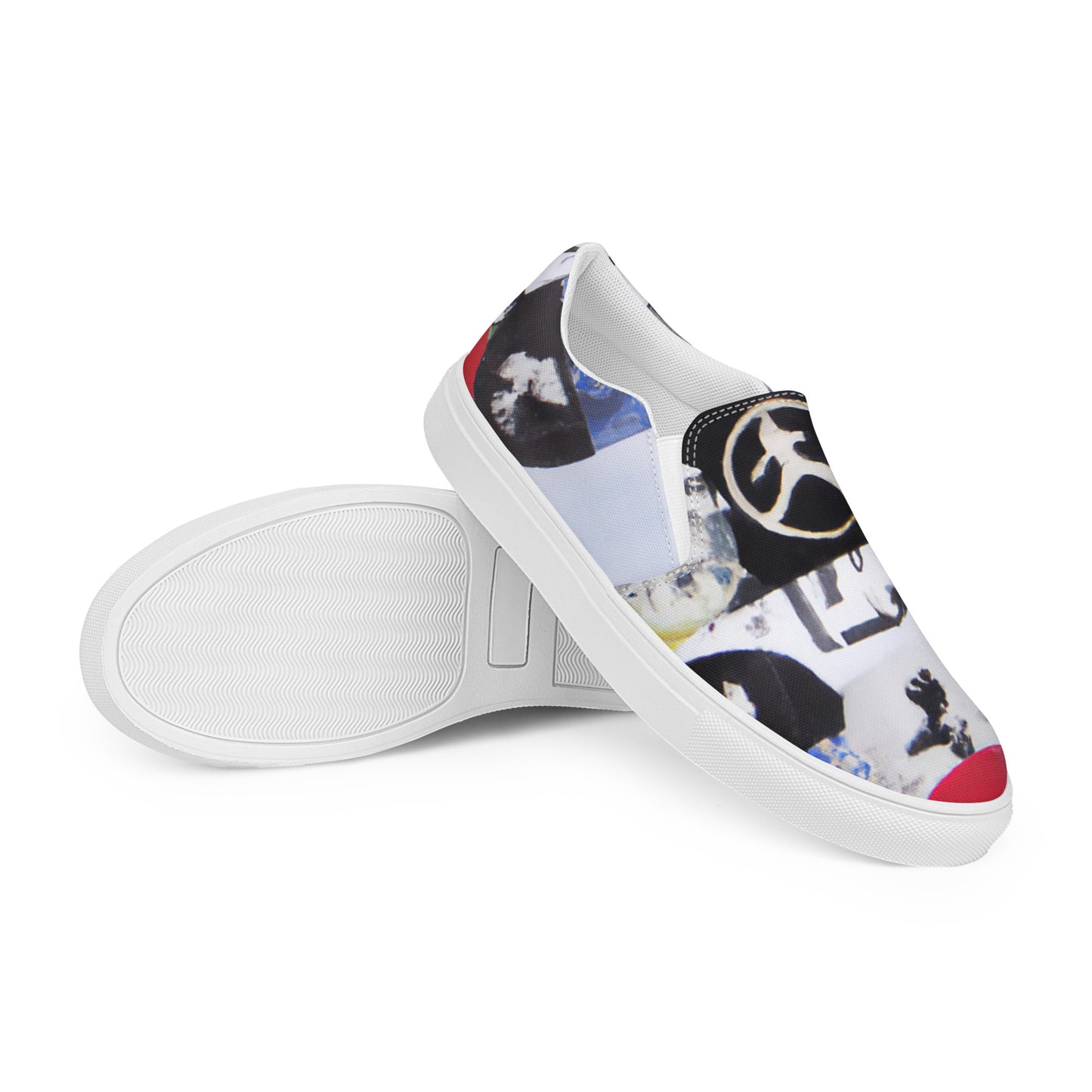 Abstract, Original Art, Women’s Slip-On Canvas Shoes