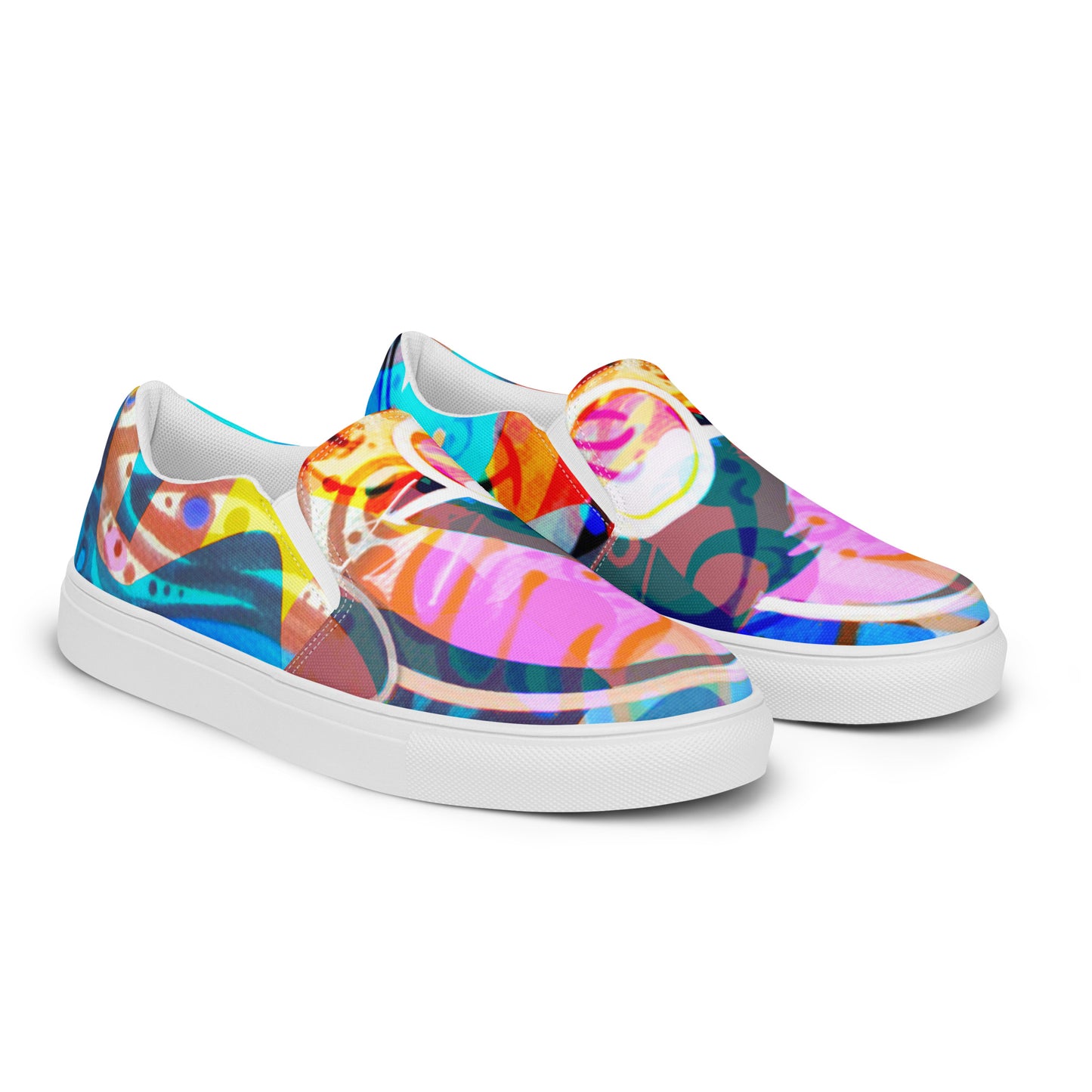 Abstract, Original Art, Women’s Slip On Canvas Shoes